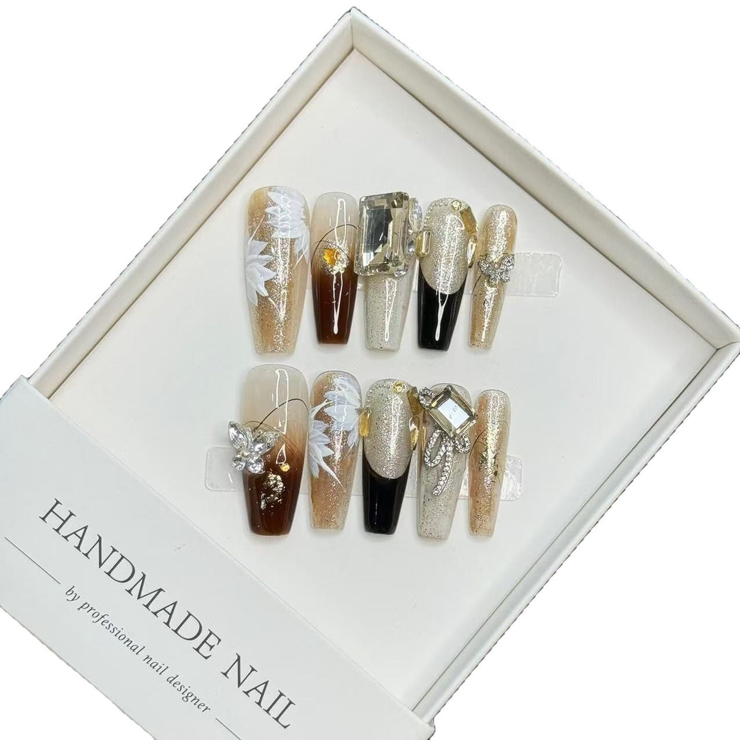 Designer Press-On-Nagelkunstset