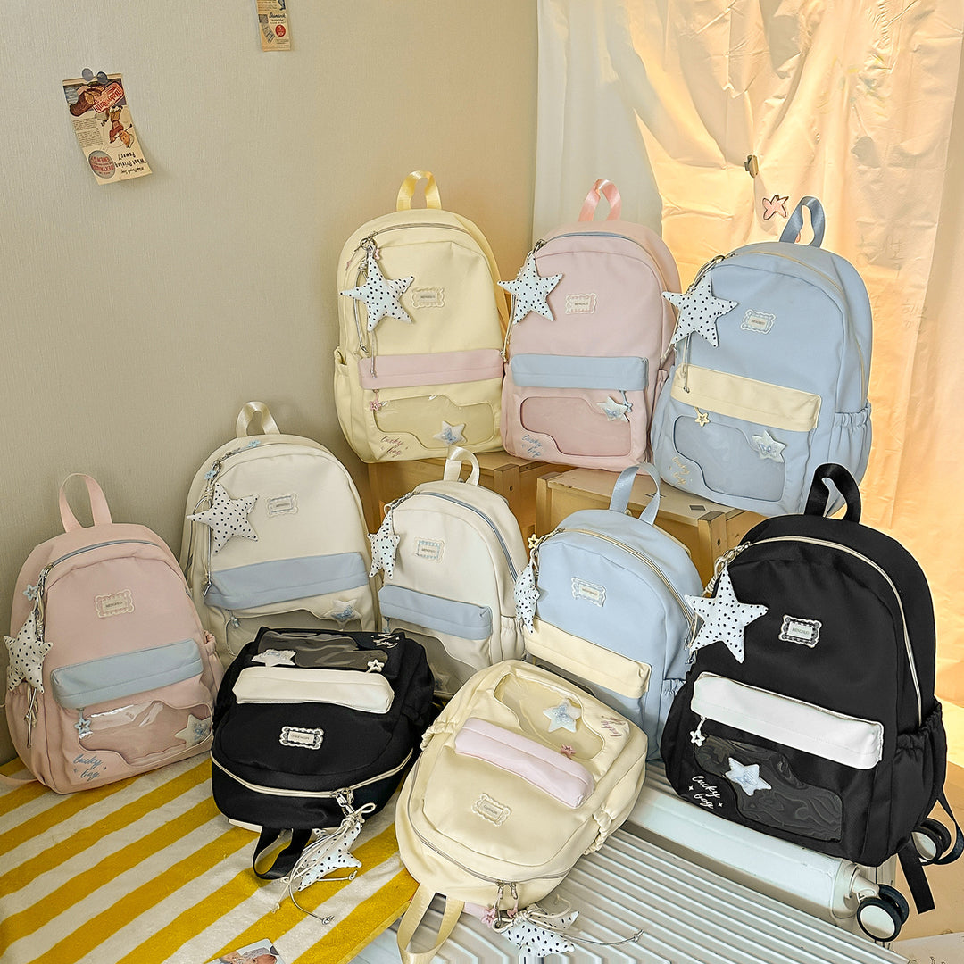 Fun Star-Bestickte Rucksack Karnz