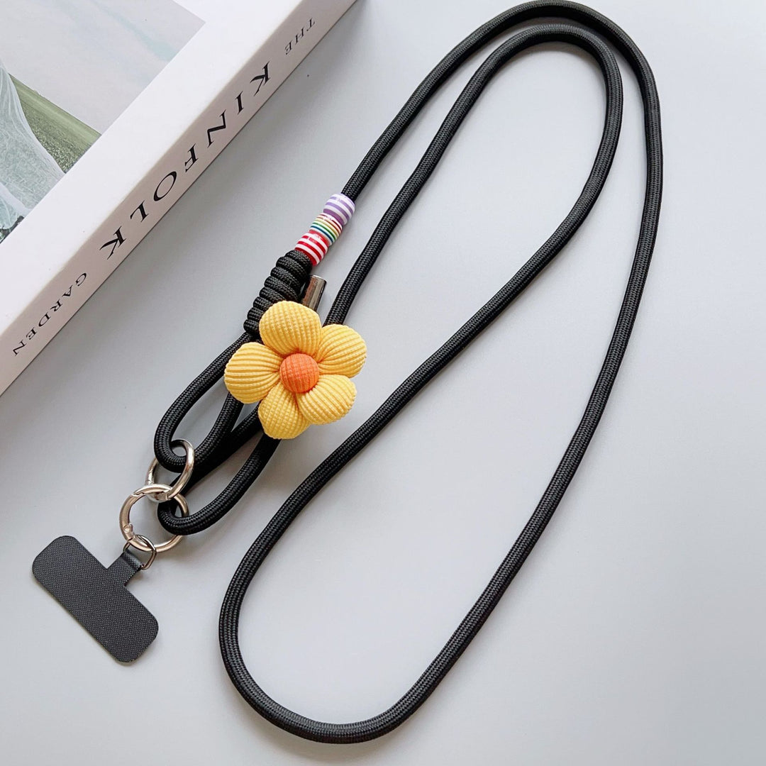 Dekorativer Blumenanhänger Handy-Lanyard Karnz