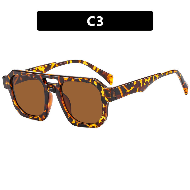 Damen stilvolle geometrische Sonnenbrille Karnz
