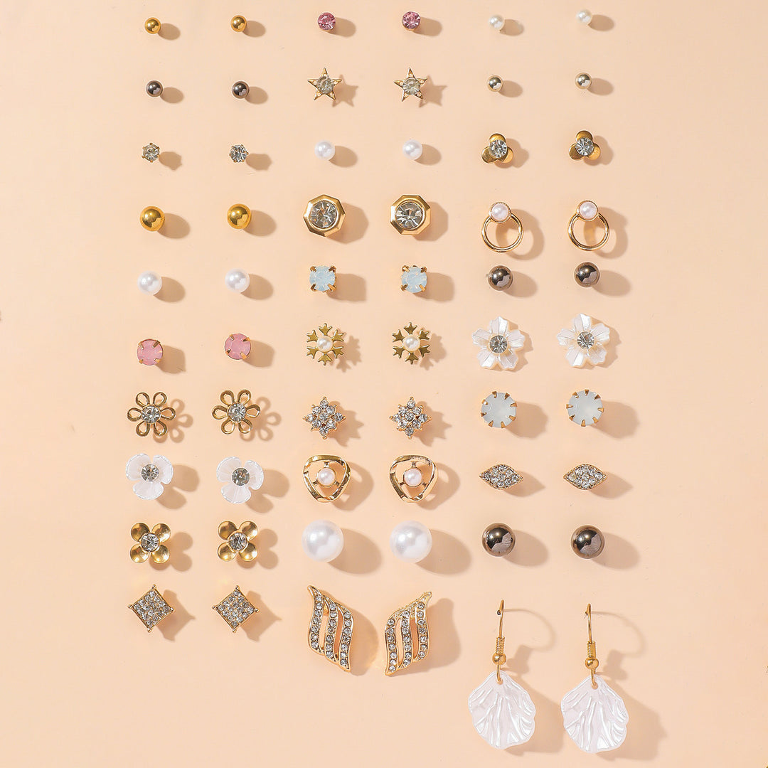 Ohrring-Set mit Goldakzenten Karnz