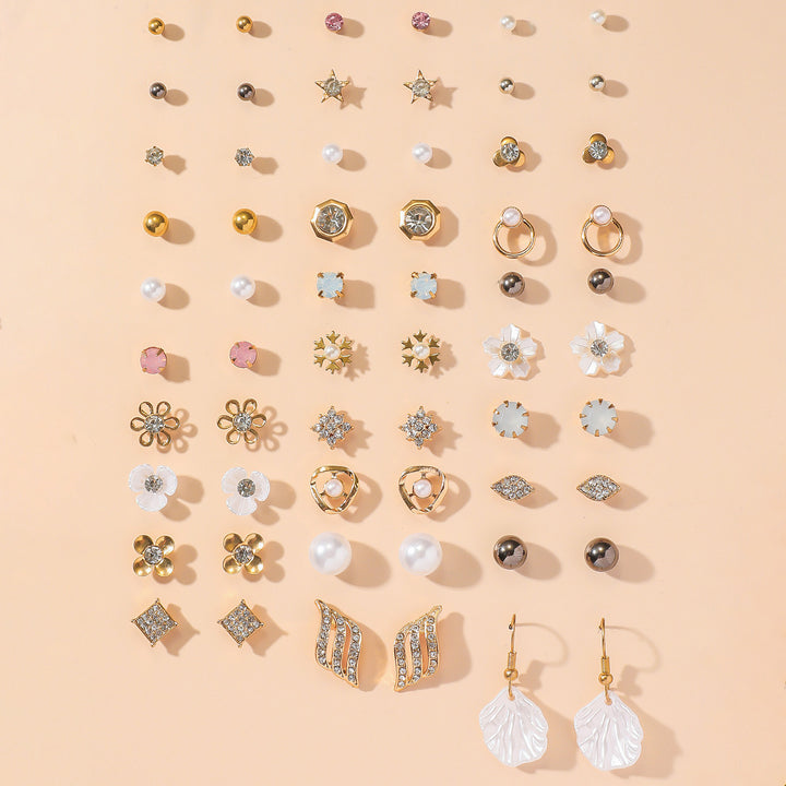 Ohrring-Set mit Goldakzenten Karnz