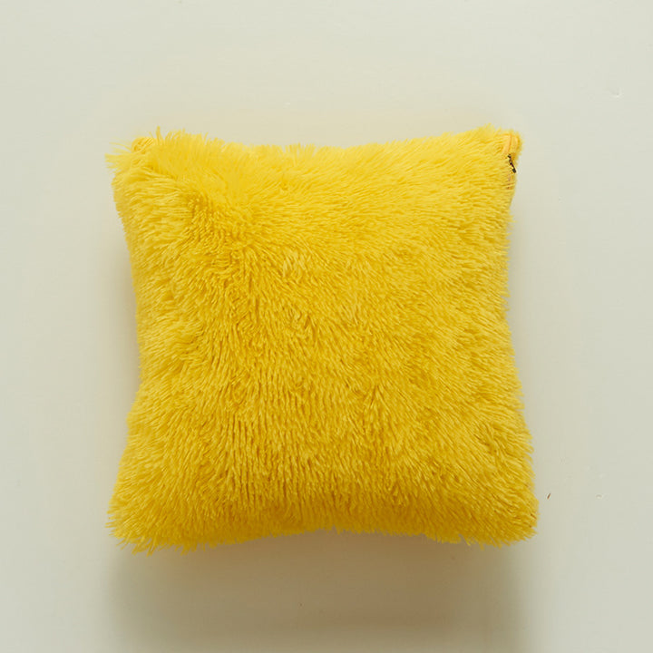 Plüschweiche Textur Dekokissen