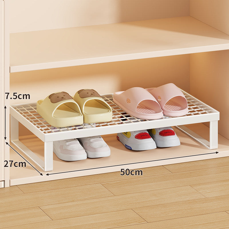 Stapelfähiger Mesh-Top Schuhregal Riser Organizer