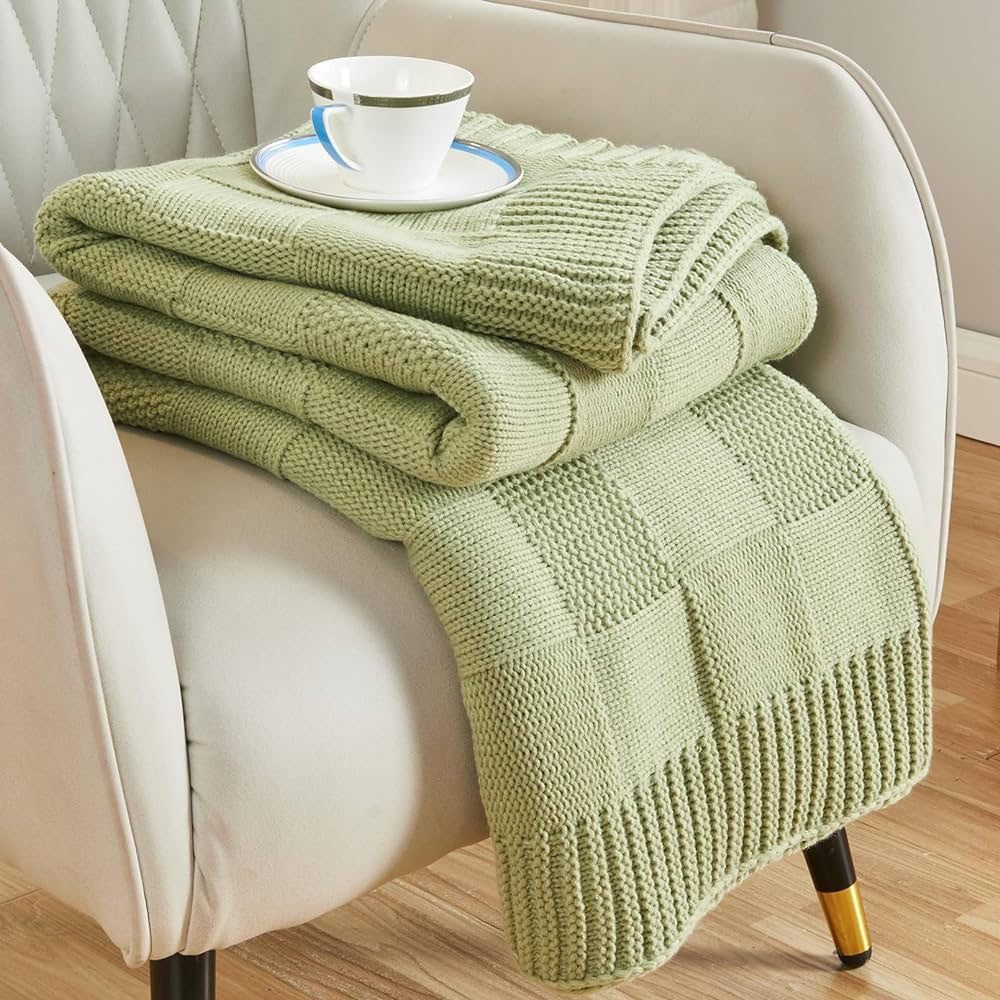 Strukturierte Strickdecke Karnz
