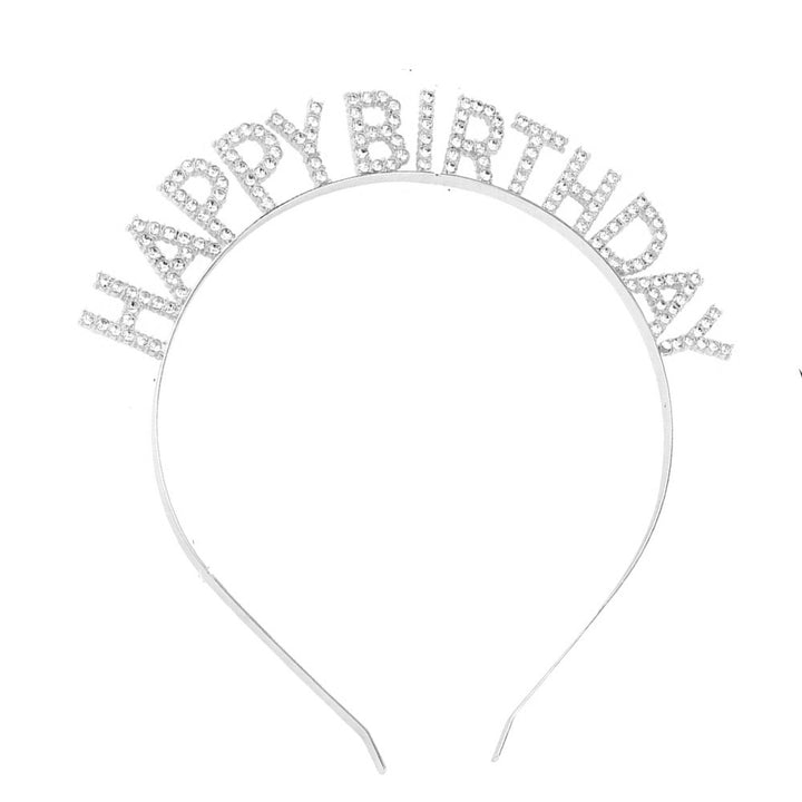 Damen Glitzernder Haarreif mit "Happy Birthday" Aufschrift Karnz