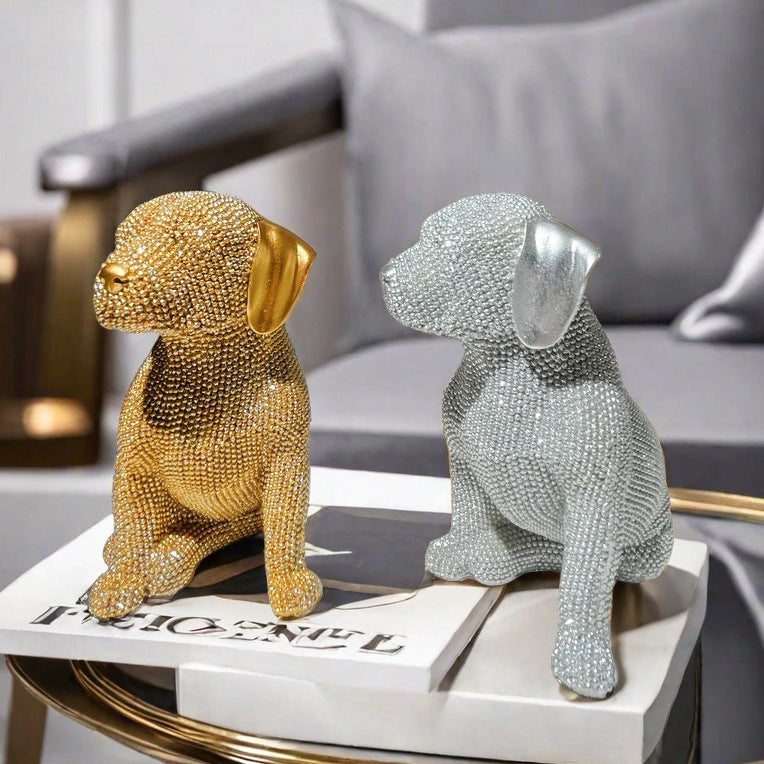 Dekorative Französische Bulldogge Skulptur Karnz