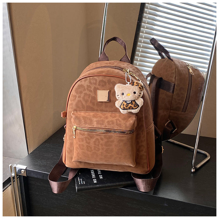 Stylische Tierdruck Mini-Rucksack