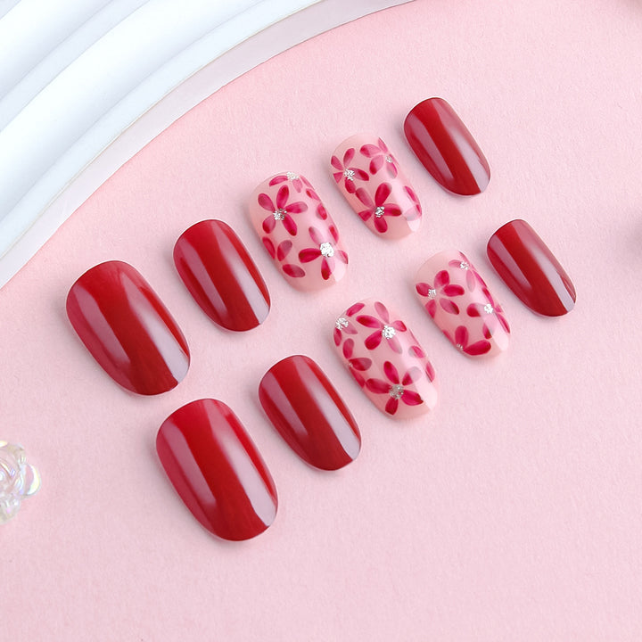 Florales Gel-Nagelkunst-Kit Karnz