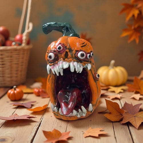Gruselige Kürbisfigur Karnz