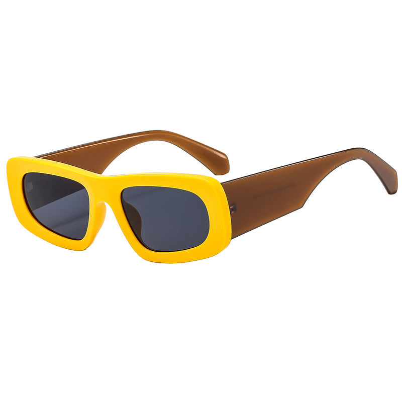 Damen Modische Sonnenbrille im modernen quadratischen Design Karnz