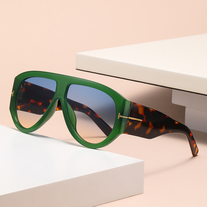 Oversized UV400 Flieger-Sonnenbrille Karnz