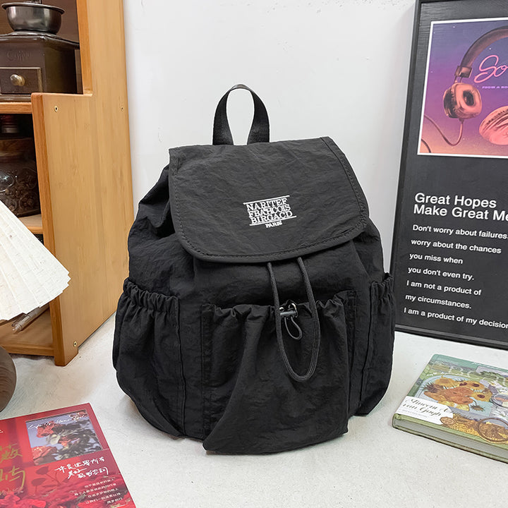 Stylische Multi-Taschen Kordelzug-Rucksack