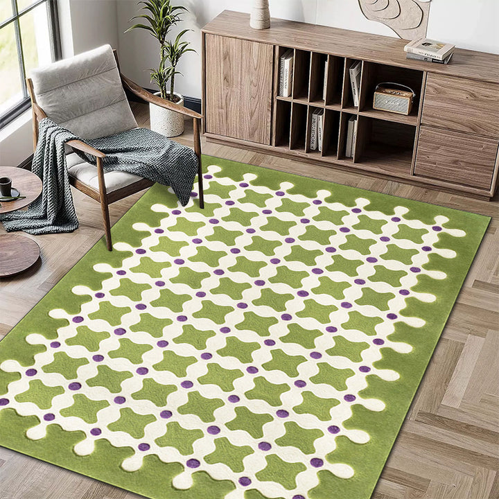 Geometrisch gemusterter Teppich