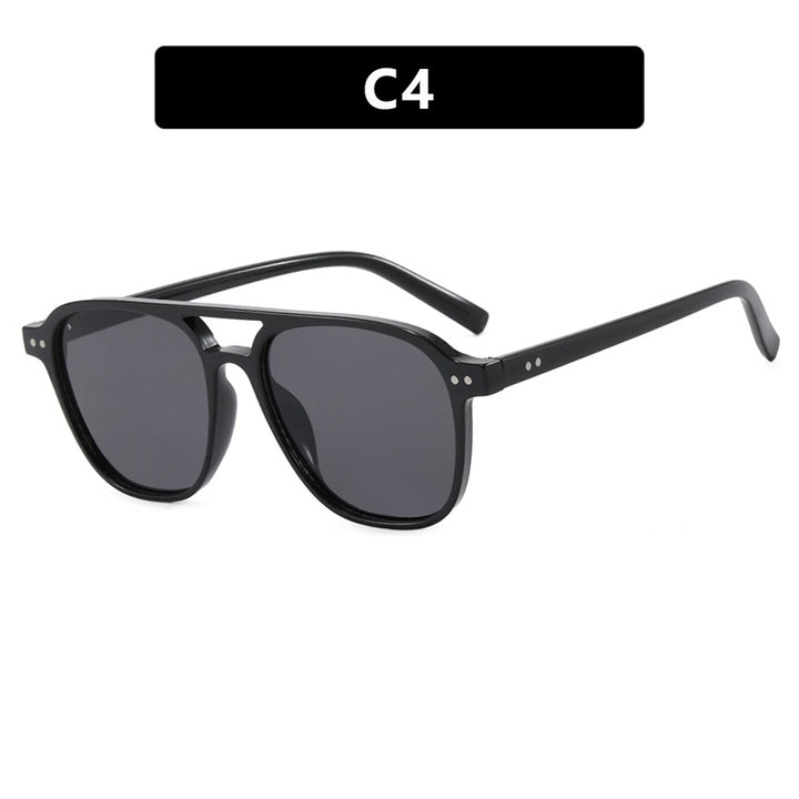 Damen moderne quadratische Sonnenbrille mit robustem Design und UV-Schutz Karnz