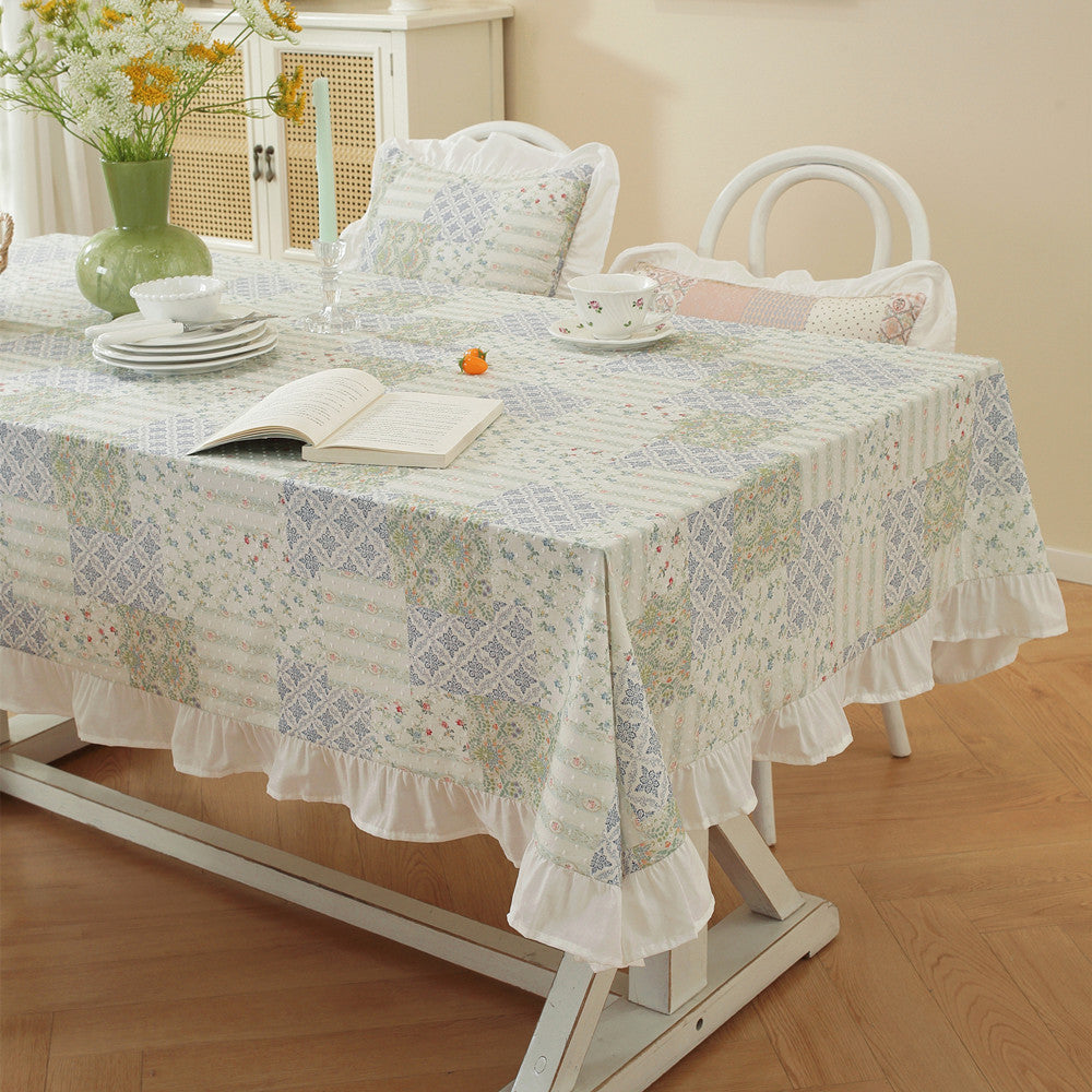 Vintage-Patchwork-Tischdecke