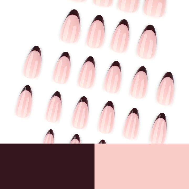 Elegante Stiletto-Kunstnägel mit Farbverlauf und Glanz Karnz
