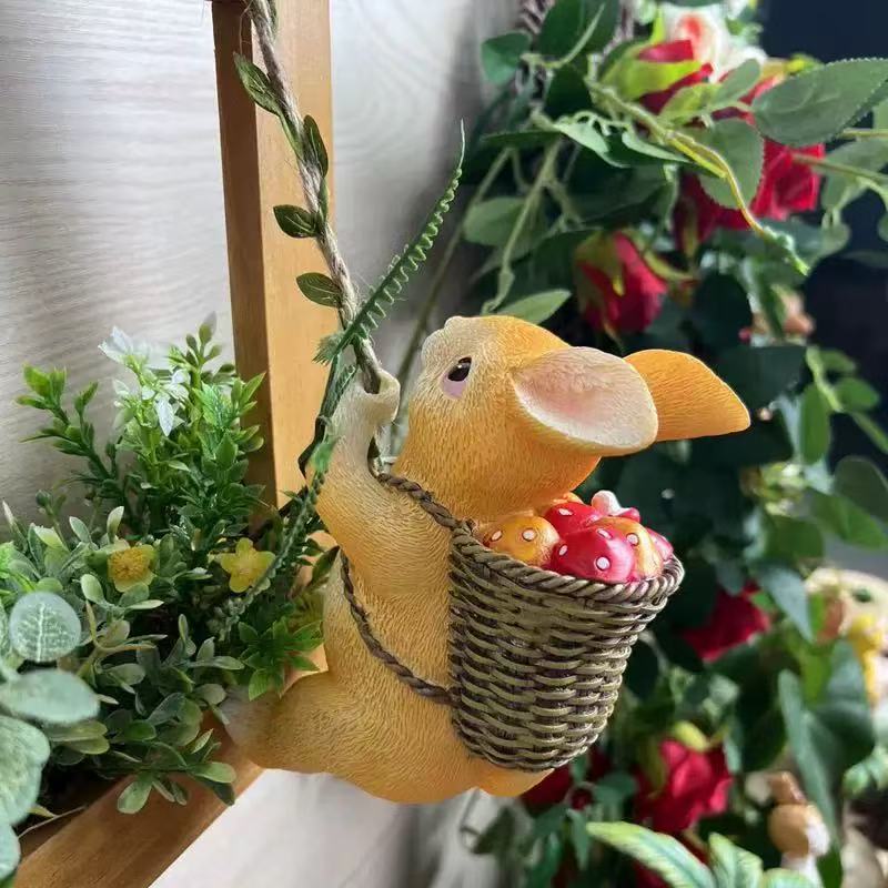 Niedliche hängende Hasenfigur Karnz