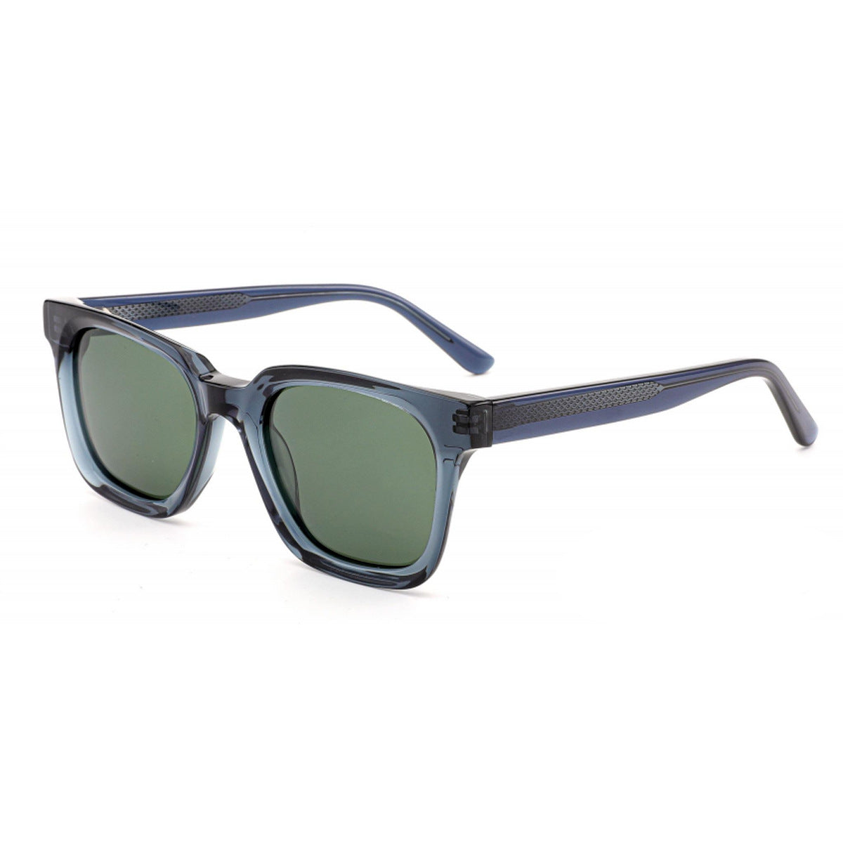 Damen stilvolle Sonnenbrille mit breitem, rechteckigem Rahmen und UV-Schutz Karnz
