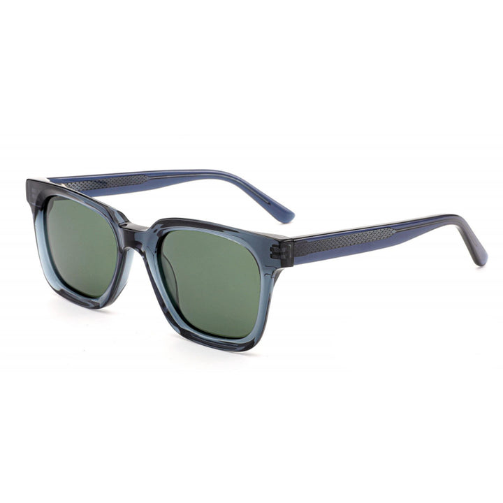 Damen stilvolle Sonnenbrille mit breitem, rechteckigem Rahmen und UV-Schutz Karnz