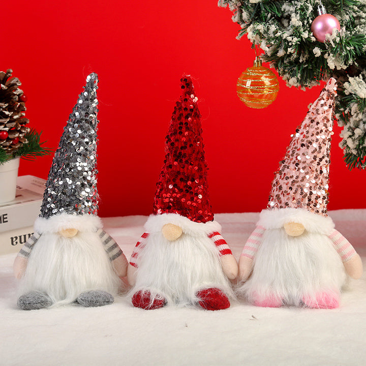 Dekorativer Weihnachtsgnom mit Beleuchtung Karnz