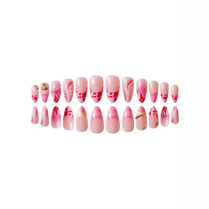 Elegante Blumen-Acryl-Nagelerweiterungen Karnz