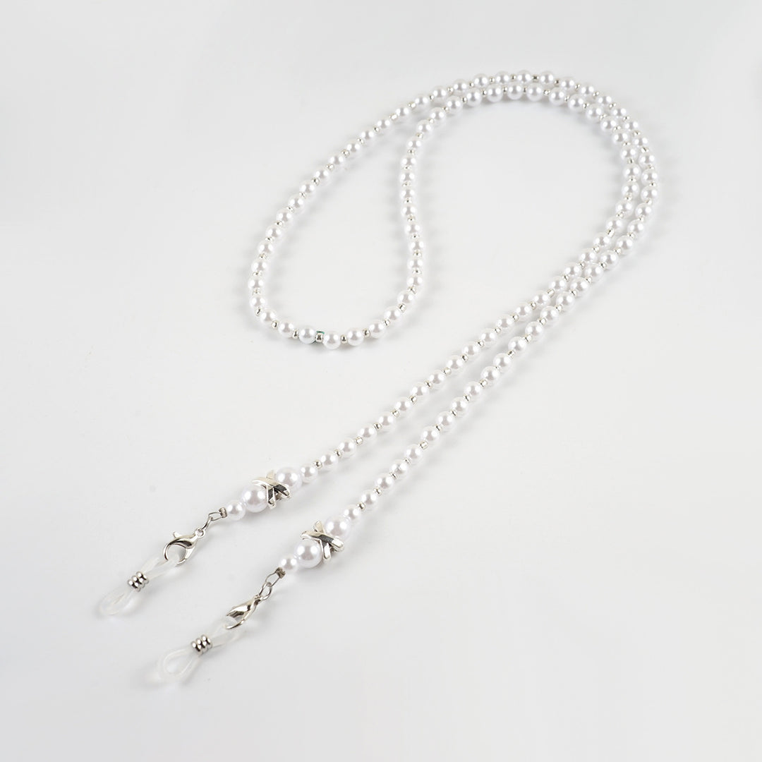Elegante Perlen Brille Kette Karnz