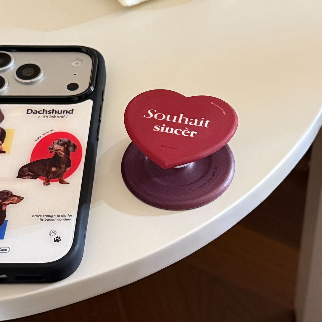 Smartphone Fingerhalter im Herzdesign Karnz