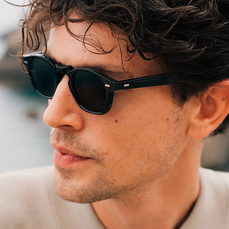 Damen geometrische Sonnenbrille mit schützendem UV-Filter und zeitgemäßem Design Karnz
