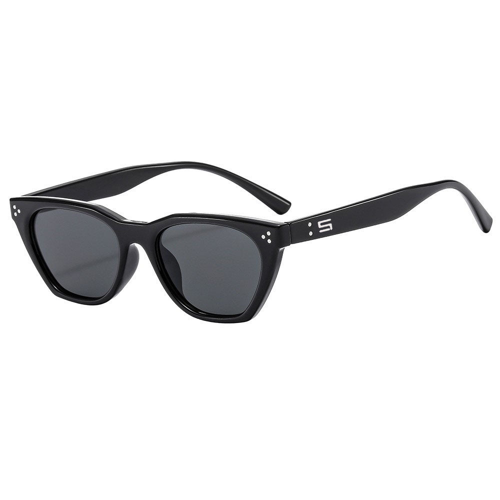 Damen Retro-inspirierte Sonnenbrille mit markantem Rahmen Karnz