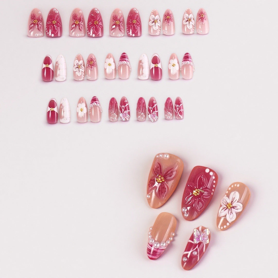 Professionelles Press-On-Nagelset mit trendigen Designs Karnz