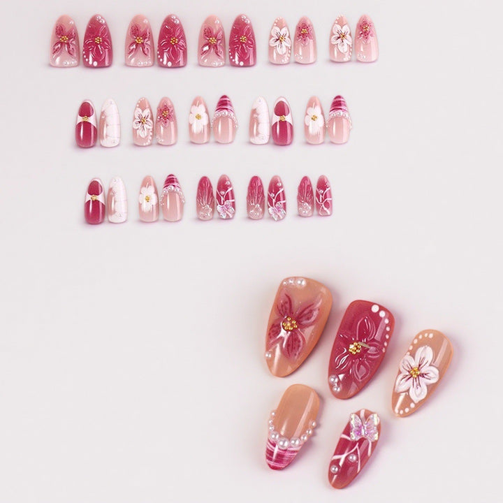 Professionelles Press-On-Nagelset mit trendigen Designs Karnz