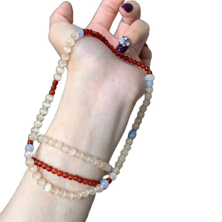 Handgefertigtes Edelstein-Stretch-Armband Karnz