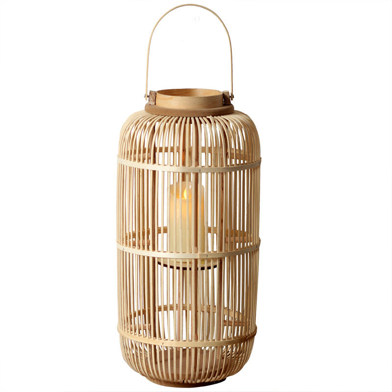 Langanhaltende Rattan-Laterne Karnz