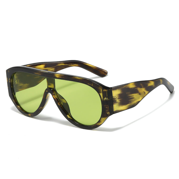 Retro-inspirierte übergroße Sonnenblenden-Sonnenbrille Karnz