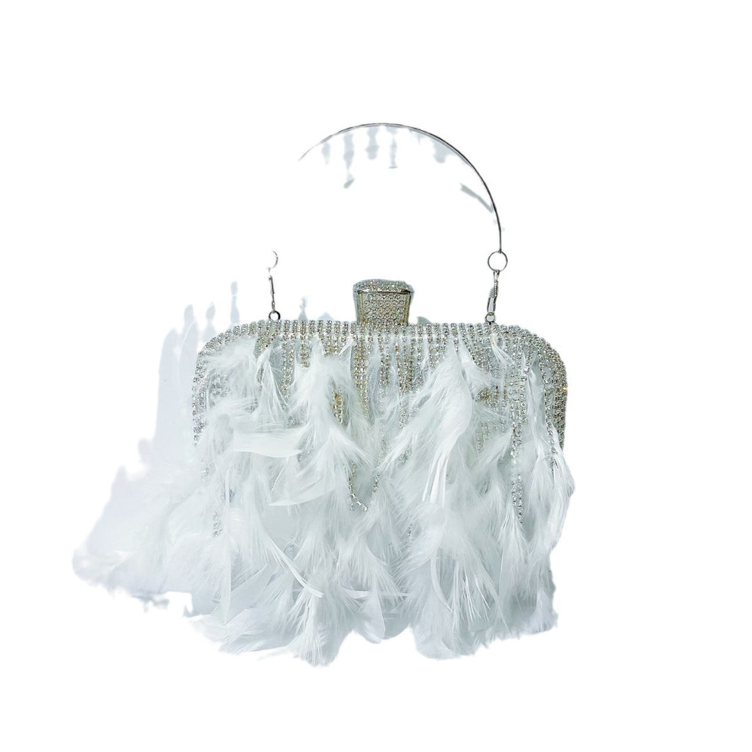 Feder-Beschmückte Abend-Clutch