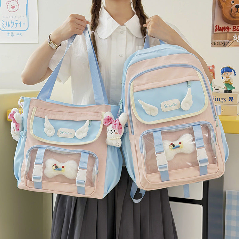 Multi-Taschen Transparenter Rucksack Karnz