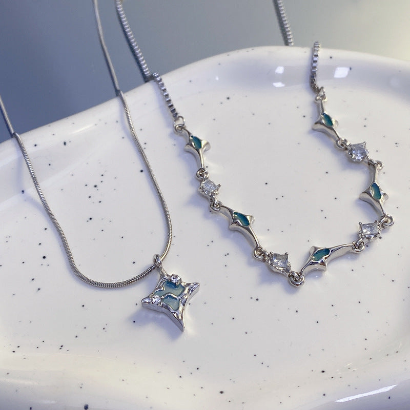 Eleganter Charm-Anhänger-Halskette Karnz