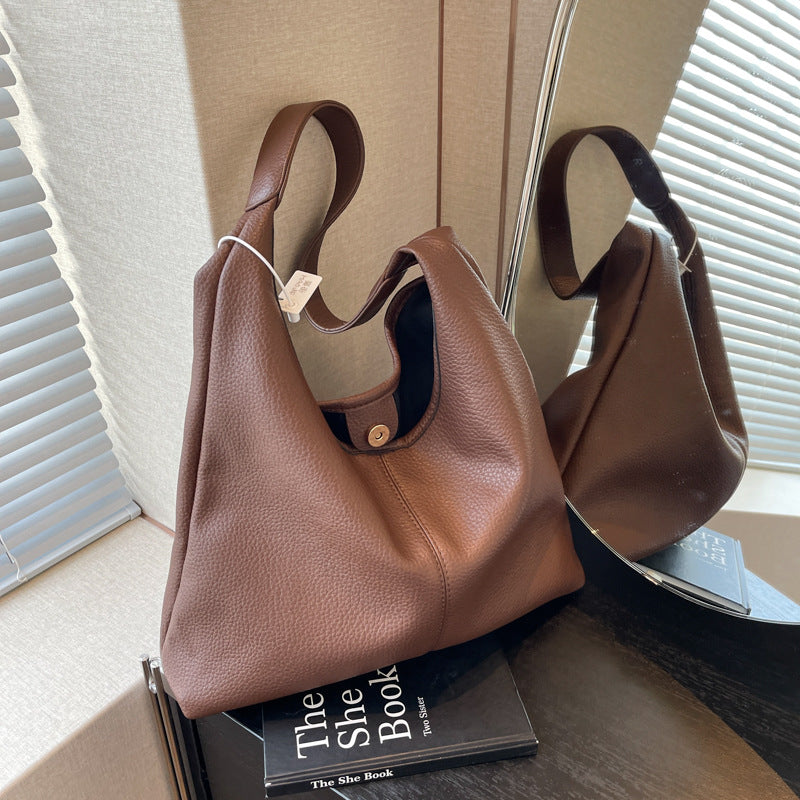 Texturierte Leder Hobo-Tasche Karnz