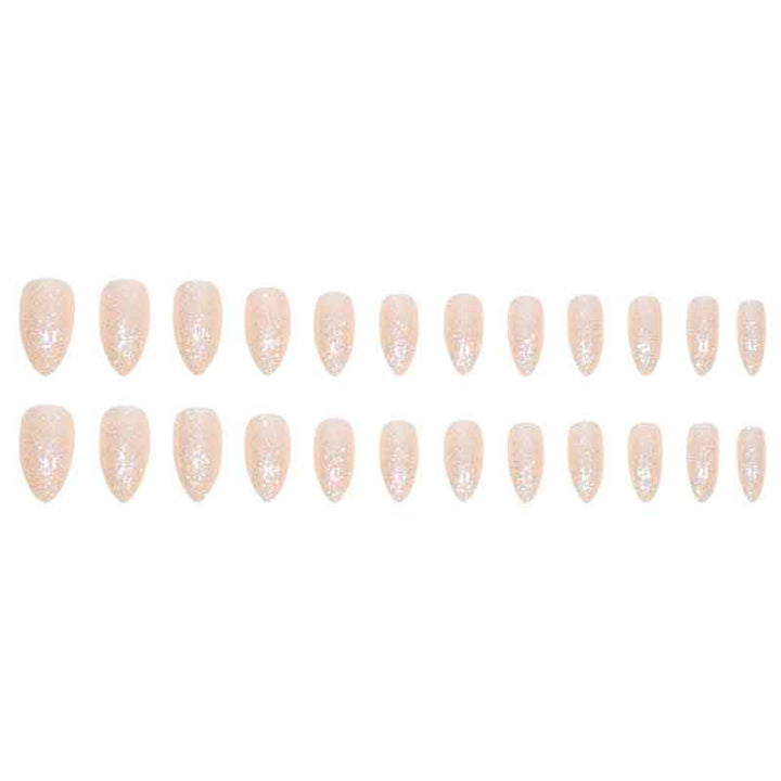 Glitzernde Stiletto Press-On Nägel Karnz