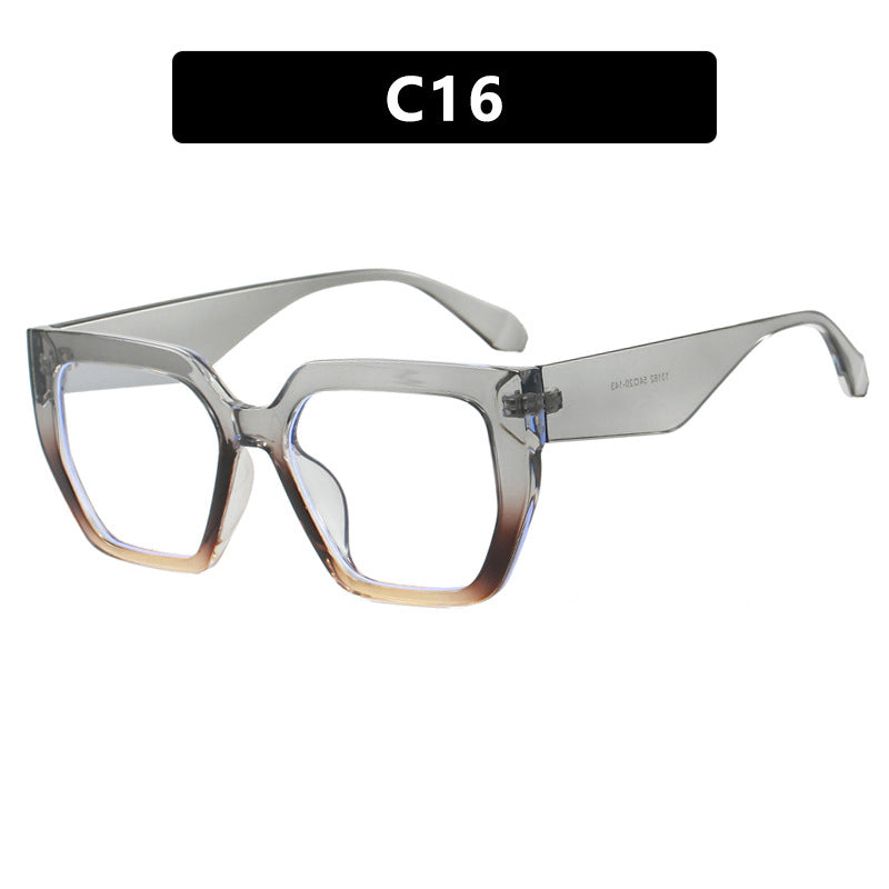 Damen geometrische Brille im modischen Schildkrötenmuster Karnz