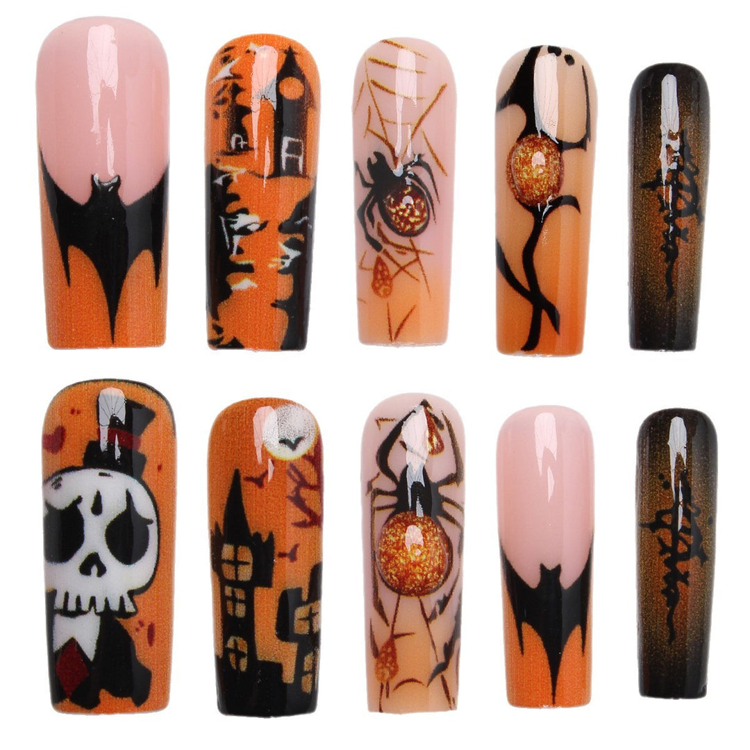 Kreatives Halloween Kunstnägel-Set Karnz