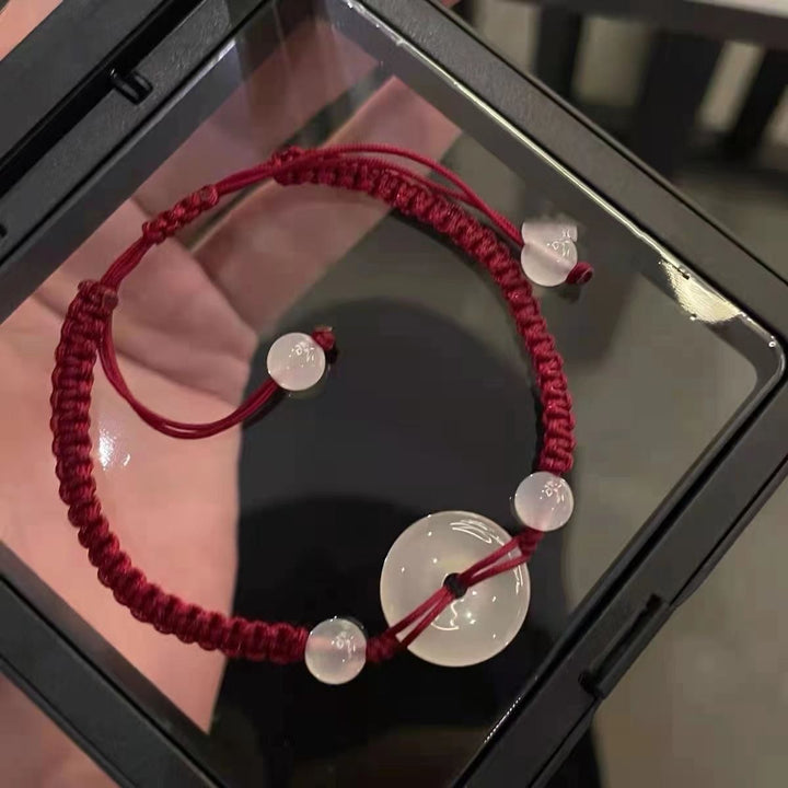 Verstellbares Makramee Perlenarmband Karnz