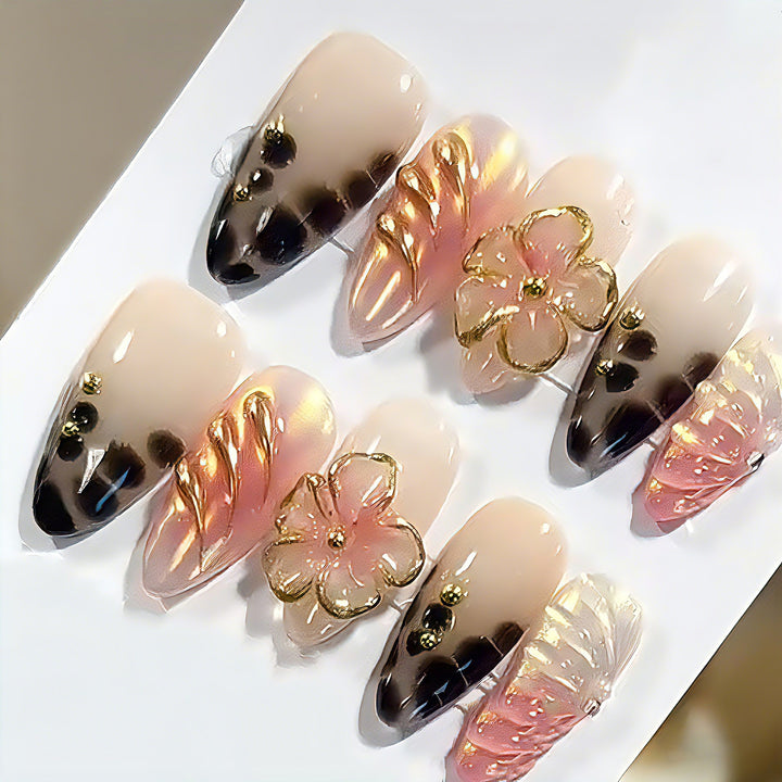 Elegantes Press-On Nail Art Set Karnz