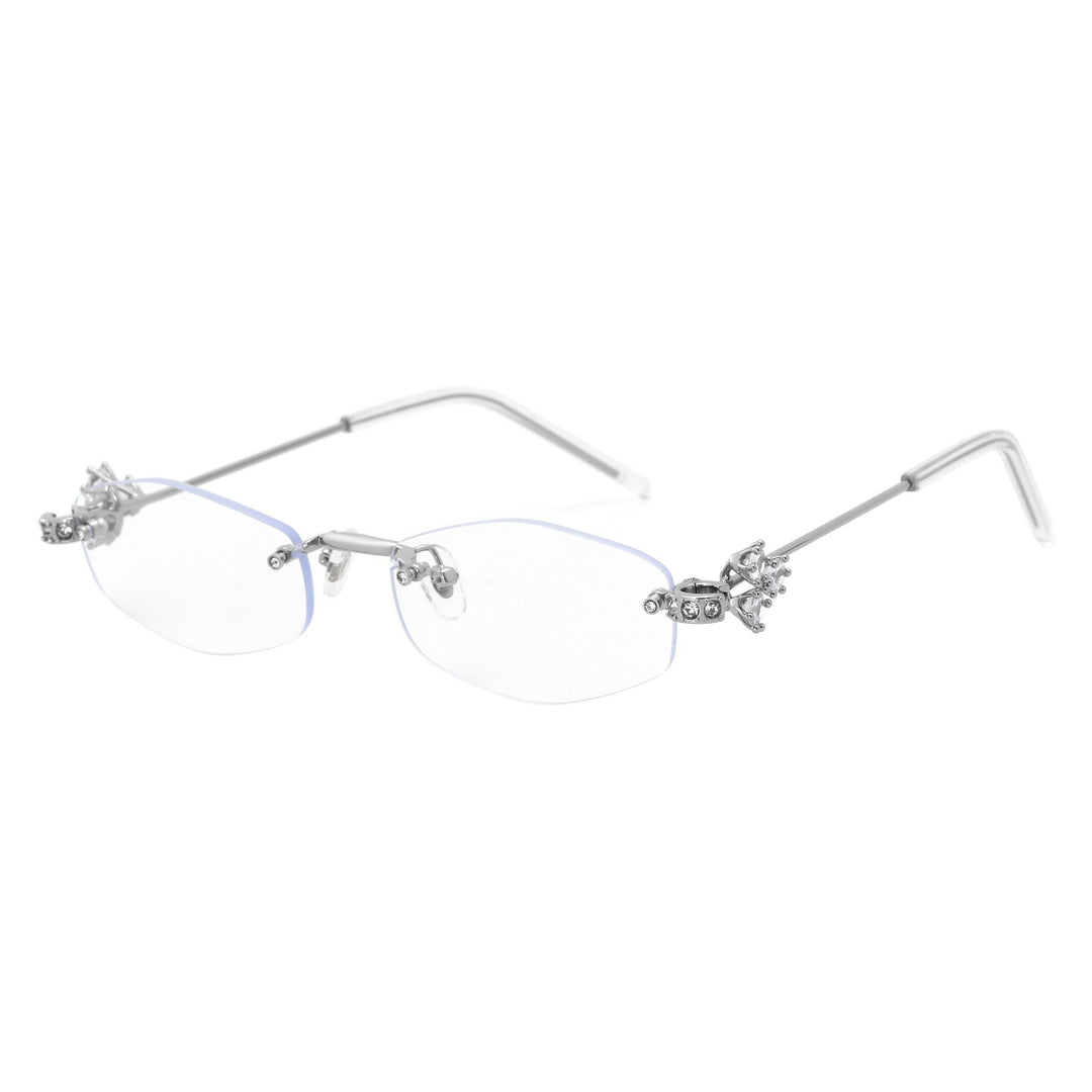 Damen Designer-Sonnenbrille mit luxuriösen Verzierungen Karnz