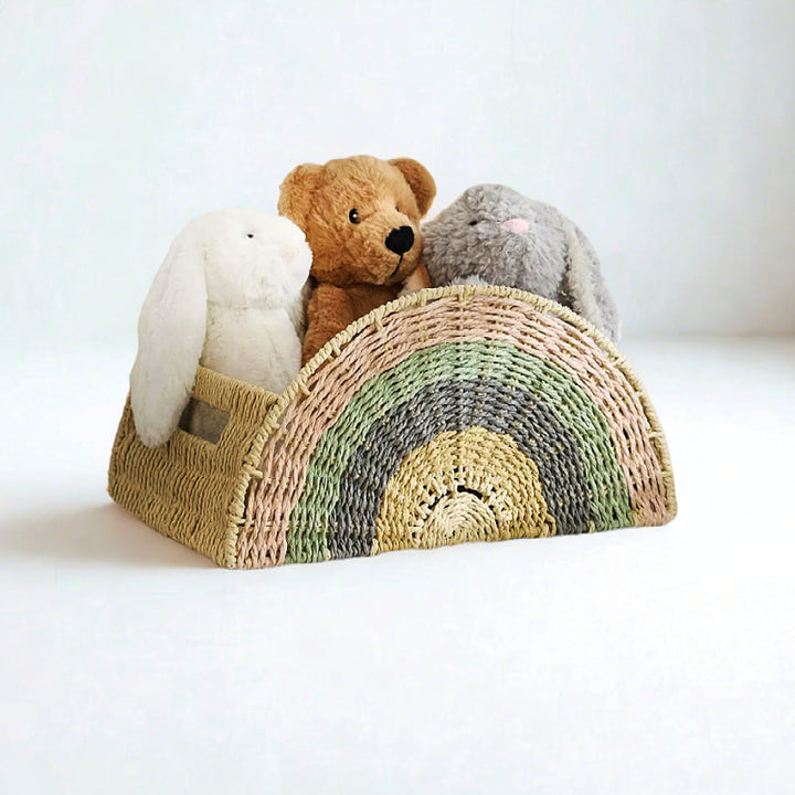 Kreativer Aufbewahrungskorb im Regenbogen-Design Karnz