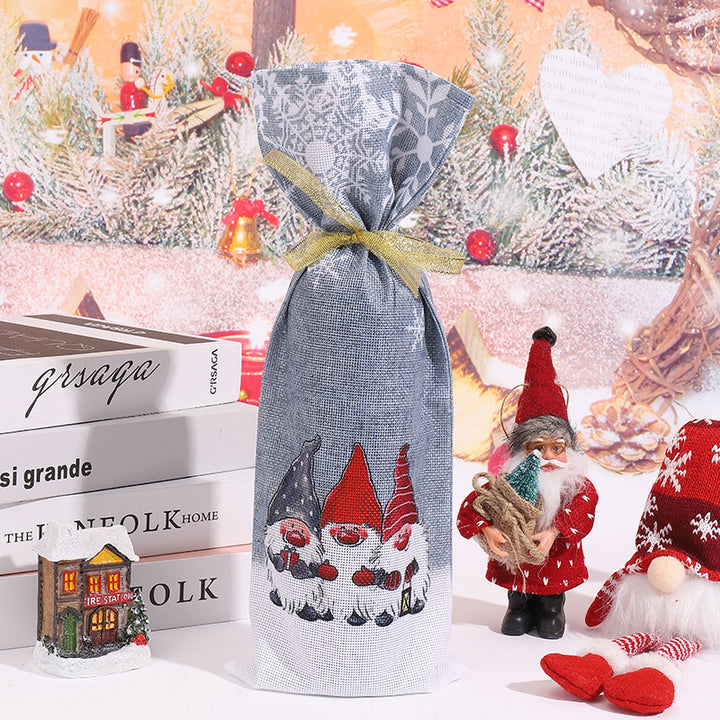 Geschenkbeutel mit festlichem Gnom-Motiv Karnz