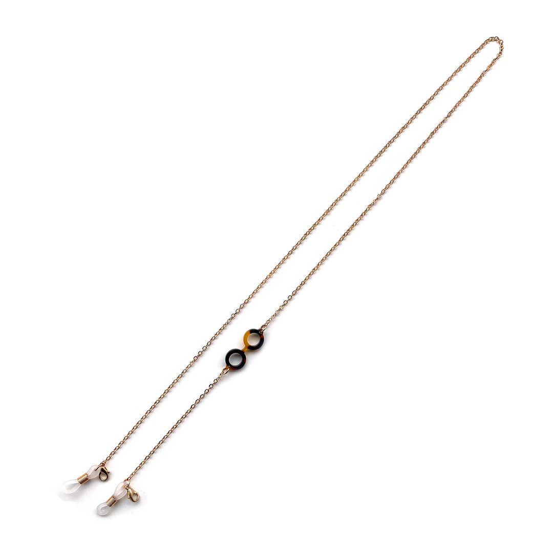 Elegante Brillen Kette mit dekorativen Gliedern Karnz