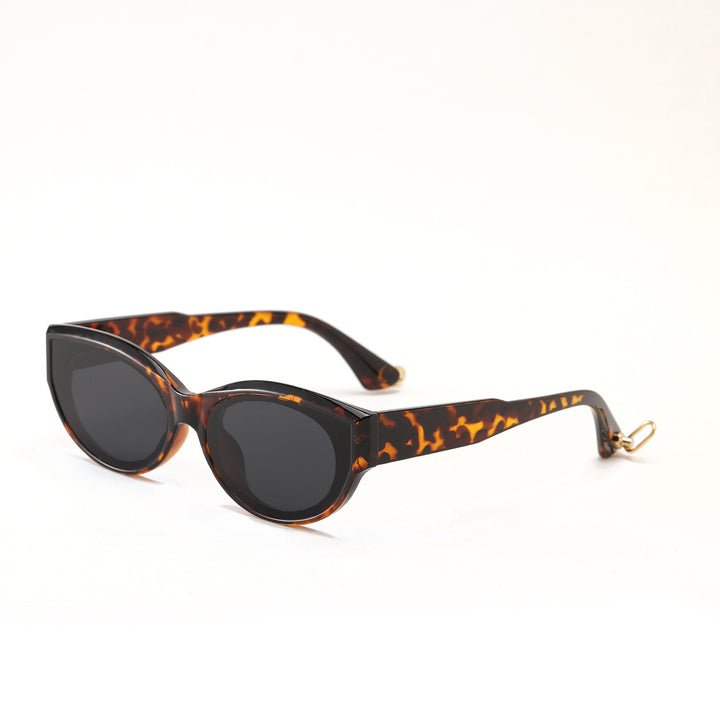 Damen modische Sonnenbrille mit transparentem Rahmen und UV-Schutz Karnz