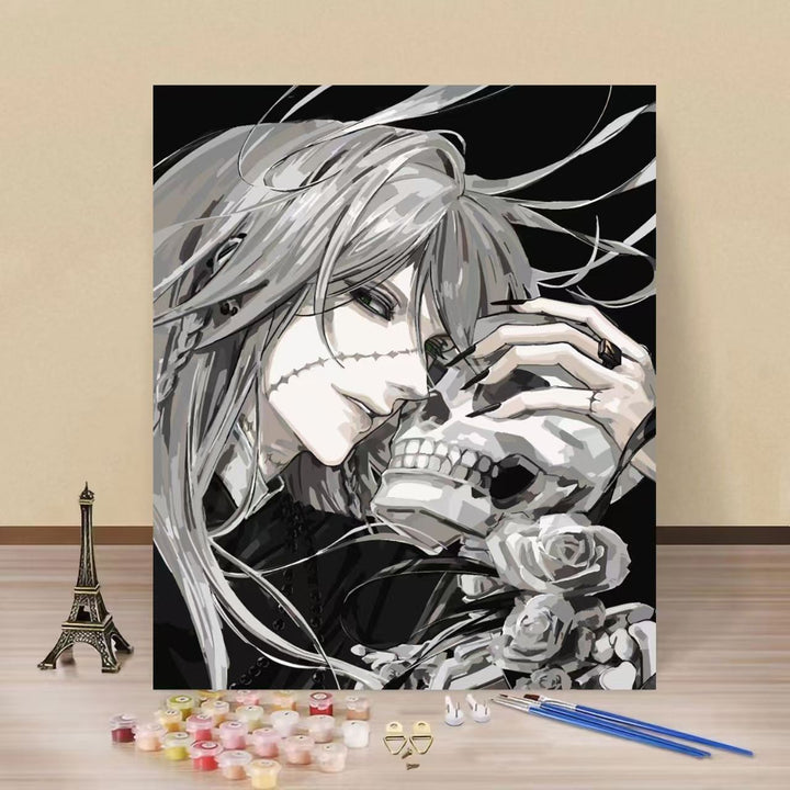 Gothic-inspirierter Malen-nach-Zahlen-Satz Karnz